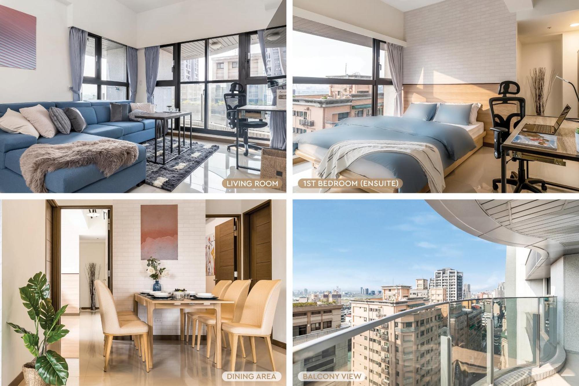Apartmán High Floor New Bldg 4B2Bldk Ximending, Stunning Views • 高層新樓 4房2衛 西門町 美景 Tchaj-pej Exteriér fotografie
